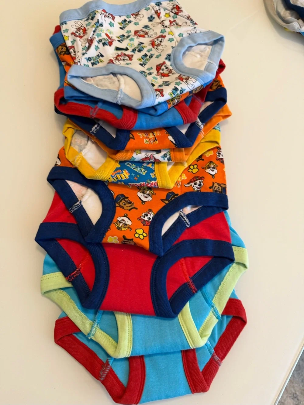 Paw Patrol Kids Red & Multicolor Training Underwear - 6 pack 3 T